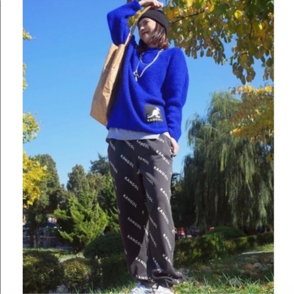 Kangol x H&M Oversized Blue Sweater size XL - Picture 1 of 10